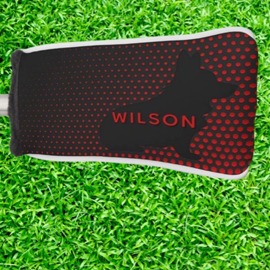 RED  Corgi Golfheadcover