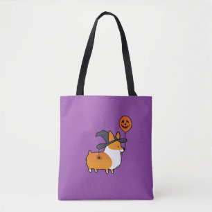 Red Corgi Halloween Bag Tote Bag