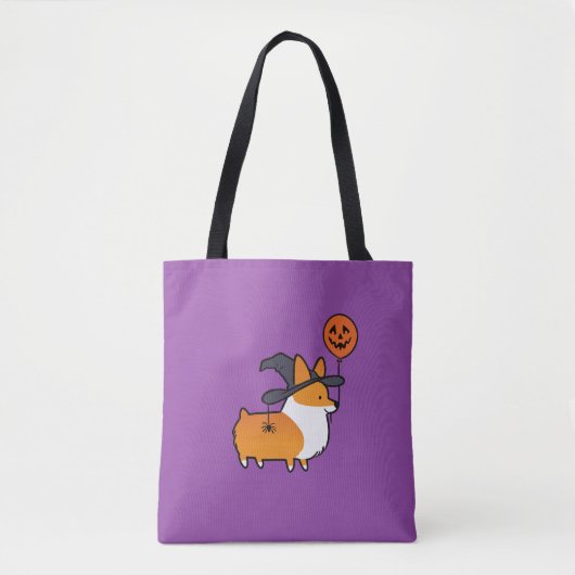 Red Corgi Halloween Bag Tote Bag (Voorkant)