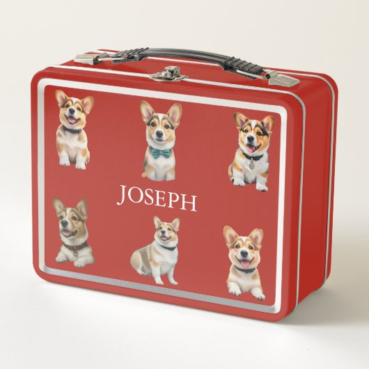 Red Corgi Lunch Box voor kinderen (Voorkant)