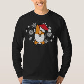 Red Corgi Santa Shirt (Voorkant)