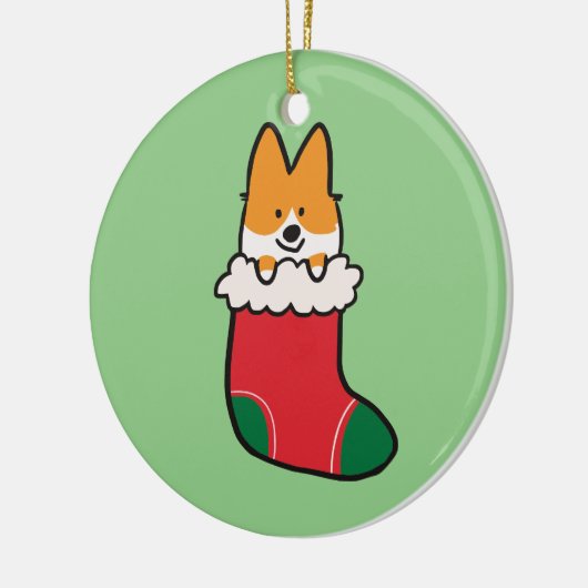 Red Corgi Stocking Ornament | CorgiDingen (Links)
