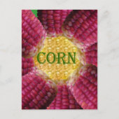 Red Corn Pattern Briefkaart (Voorkant)