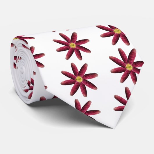 Red Corn Pattern Stropdas (Opgerold)