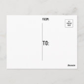 Red Corona Virus Covid Biology Briefkaart (Achterkant)