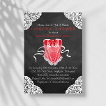 Red Corset White Lace Chalkboard Lingerie Shower Kaart<br><div class="desc">Red Corset White Lace Chalkboard Lingerie — Aangepaste aankondigingen.</div>