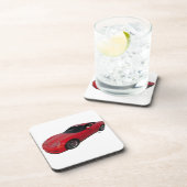 Red Corvette Drankjes Onderzetter (Rechterzijde)