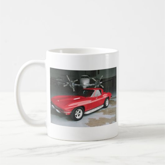 Red Corvette Koffiemok (Links)