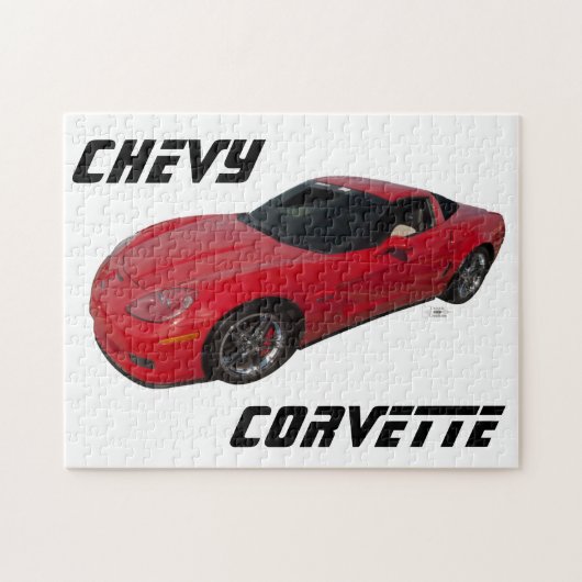 Red Corvette Legpuzzel (Horizontaal)