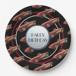 Red Corvette Paper Bord