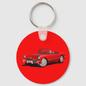 Red Corvette Sleutelhanger (Voorkant)