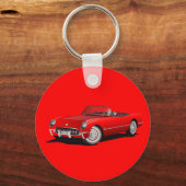 Red Corvette Sleutelhanger (Voorkant)