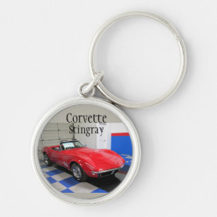 Red Corvette Sleutelhanger