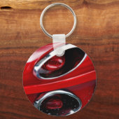 Red Corvette Stingray Sleutelhanger (Voorkant)