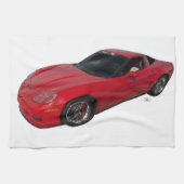 Red Corvette Theedoek (Horizontaal)