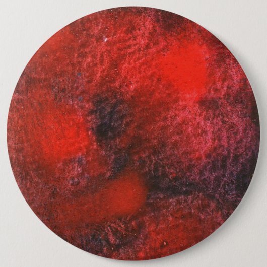 "Red Cosmos" Abstracte Art Button (Voorkant)
