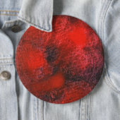 "Red Cosmos" Abstracte Art Button (In situ)