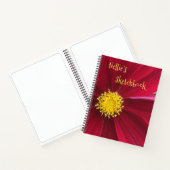 Red Cosmos Sketch Notitieboek (Binnen)