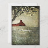 Red Country Barn | Birthday, op jaardag Kaart (Achterkant)