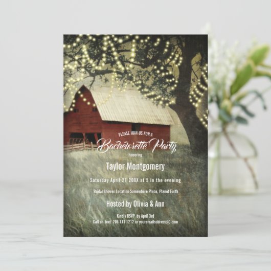 Red Country Barn | Country Morgen Kaart (Staand voorkant)