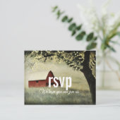 Red Country Barn | RSVP op jaarbasis Briefkaart (Staand voorkant)