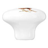 Red Country Boerderij Rooster Keramische Knop (Zijkant)