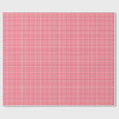 Red Country Gingham Check Patroon Cadeaupapier (Vlak)
