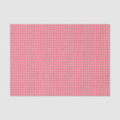 Red Country Gingham Check Patroon Tissuepapier (Voorkant)