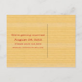 Red Country Guitar Save the Date Briefkaart (Achterkant)