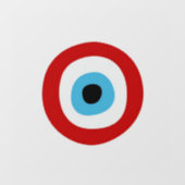 Red Courage Evil Eye Patch Raamsticker (Vel)