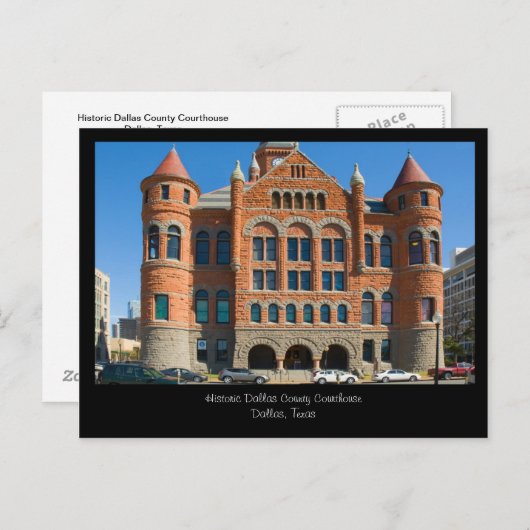 Red Courthouse Downtown Dallas Texas Briefkaart (Voorkant / Achterkant)