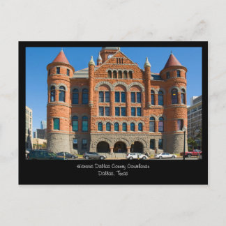 Red Courthouse Downtown Dallas Texas Briefkaart