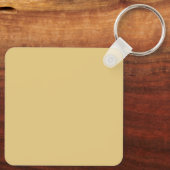 Red Couture Shape with Soft Yellow Atmosphere Sleutelhanger (Achterkant)