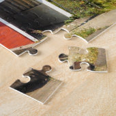 RED COVERED BRIDGE JIGSAW PUZZZLE LEGPUZZEL (Zijkant)