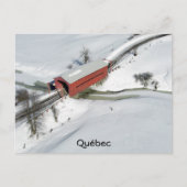 Red Covered Bridge, Québec Briefkaart (Voorkant)