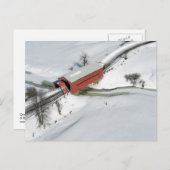 Red Covered Bridge, Québec Briefkaart (Voorkant / Achterkant)