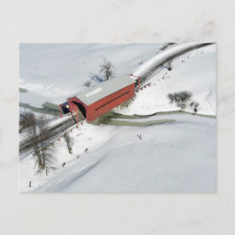 Red Covered Bridge, Québec Briefkaart