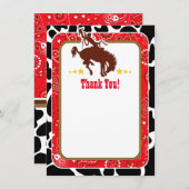 Red Cowboy Bedankt voor je opmerkingen (Voorkant / Achterkant)