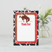 Red Cowboy Bedankt voor je opmerkingen (Staand voorkant)