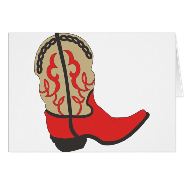 Red Cowboy Boot (Voorkant Horizontaal)