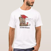 Red Cowboy Boot Graduation Cap & Diploma T-shirt (Voorkant)