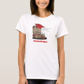 Red Cowboy Boot Graduing Cap & Flowers T-Shirt (Voorkant)