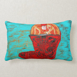 Red Cowboy Boot Lumbar Pillow Kussen