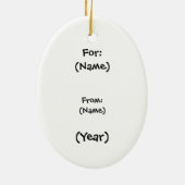 Red Cowboy Boots-versiering Keramisch Ornament (Achterkant)