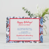 Red Crab Apple Berries in Snow New Home Kaart (Staand voorkant)