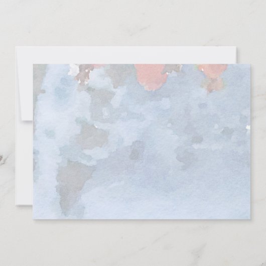 Red Crab Apple Berries in Snow New Home Kaart (Achterkant)