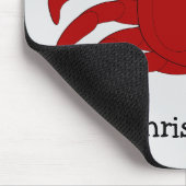 Red Crab Design Muismat (Hoek)