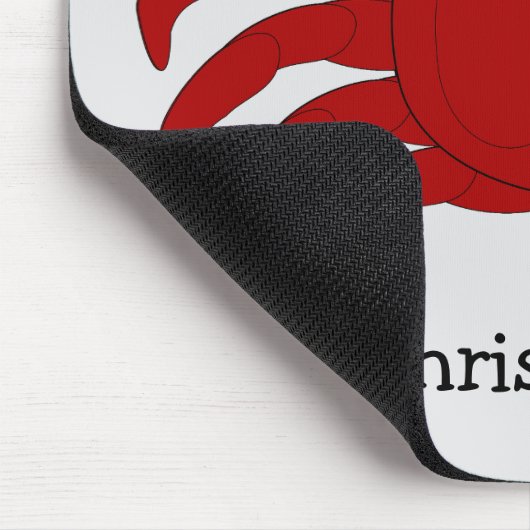 Red Crab Design Muismat (Hoek)