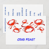 Red Crab Feast Kaart (Voorkant / Achterkant)