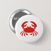 Red Crab Logo Ronde Button 5,7 Cm (Voorkant /achterkant)